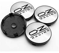 THOMIX 4 Piezas Tapas Centrales Buje para OZ Racing 60mm, Impermeable AntióXido Wheel Centre Caps Buje Tapa Llantas Centrales Emblema Coche Accesorios,E