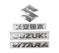 THOMIX Coche Emblema Insignia Logo para Suzuki Vitara, Metálico Embellecedores Pegatinas Pegatinas con Emblema Decoración de Carrocería Coche Accesorios,4pcs Vitara