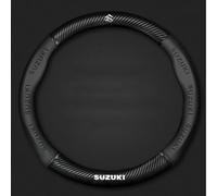 THOMIX Funda para Volante de Coche para Suzuki Samurai 1992-2014, Suave Antideslizante Transpirable Confort Durabilidad Cubierta Volante, Coche Interior Accesorios,A Black