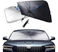THOMIX Paraguas Parasol Coche para Alpine A110 2017-2022 2023 2024 2025 2026, Parasol Coche Delantero Paraguas, Parasoles Coche Luna Delantera, Sol Plegable para Coche, Bloque Calor UV