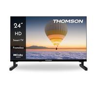 THOMSON 24 Pulgadas (60cm) HD LED Smart TV, Wi-Fi, Control por Voz, HDR10, Dolby Audio, Triple Sintonizador (Cable/Satélite/Antena), HDMI, USB, 1.5GB RAM, 8GB Flash - 24HT2S15