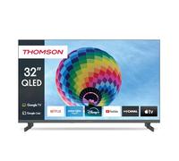 THOMSON 32 Pulgadas (80cm) QLED Google Smart TV, Wi-Fi,Dolby Audio, HDR10, Bluetooth 5.1, Triple-Tuner (Cable/Satélite/Antena), HDMI, Ci Panel - 32QG4S14