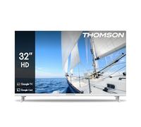 THOMSON 32 Pulgadas (81 cm) Led HD Blanco Google TV, Wi-Fi,Dolby Audio, HDR10, Bluetooth 5.1, Triple-Tuner (Cable/Satélite/Antena), HDMI, Ci+, A+ Panel - 32HG2S14W