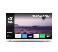 THOMSON 40 Pulgadas (101 cm) LED HD Blanco Smart Android TV, Google Assistant, Wi-Fi, Dolby Digital, Bluetooth, Triple-Tuner (Cable/Satélite/Antena), HDMI, Ci+, A+ Panel - 40FA2S13W