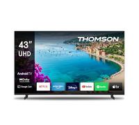 THOMSON 43 Pulgadas (109 cm) 4K Ultra HD Smart Android TV, Google Assistant, Wi-Fi, Dolby Digital, Bluetooth, Triple-Tuner (Cable/Satélite/Antena), HDMI, Ci+, A+ Panel - 43UA5S13