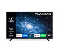 Thomson 43 Pulgadas (109 cm) UHD LED Fire TV con Control por Voz Alexa, AirPlay, sintonizador Triple (Cable/satélite/Antena), Bluetooth 5.0, Conexiones HDMI y USB, AV IN, Ci+, USB - 43UF4S35