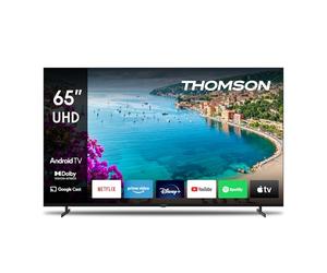 THOMSON 65 Pulgadas (165 cm) 4K Ultra HD Smart Android TV, Google Assistant, Wi-Fi, Dolby Digital, Bluetooth, Triple-Tuner (Cable/Satélite/Antena), HDMI, Ci Panel - 65UA5S13