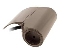 Thomson Base múltiple de sofá con 1 Toma Schuko + 2 USB A Marrón