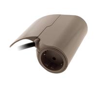 Thomson Base múltiple de sofá con 1 toma Schuko + 2 USB A Marrón