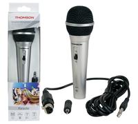 Thomson Dinámico Karaoke Micrófono Micro 3M Cable XLR 6,35mm 3,5mm Party Dj
