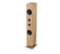 Thomson Torre de audio Bluetooth 120 W, óptico, USB, ecualizador, TWS, mando — Madera/Negro