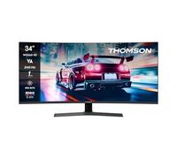 THOMSON Gaming Monitor 34 Pulgadas UWQHD Monitor, 240Hz VA EyeCare Display, 1ms, Adaptive Sync, Speaker, HDR10, HDMI&DP, M34QG7Y14C