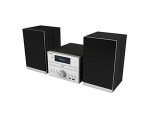 Thomson MIC122BT Home Audio Micro System 50W Sistema de Audio para el hogar - Microcadena (Negro, Plata, Monótono, Frente, 50 W, FM)