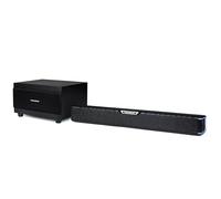 THOMSON SB60BTS Soundbar - 120W de Potencia Musical Total - Bluetooth 5.0 Inalámbrico - Incluye Subwoofer - Montaje en Pared - Entrada Óptica y AUX - Control Remoto - Diseño Compacto