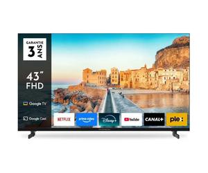 Thomson Televisor LED 43 pulgadas Full HD 1920x1080 Google TV 3xHDMI Wi-Fi