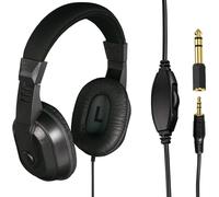 Thomson HED4407 Negro Supraaural Diadema auricular - Auriculares (Supraaural, Diadema, Alámbrico, 8 m, Negro), ≥75mV,32Ohm