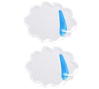 Thong Sandal Toe Protectors, Toe Cushion for Thong Sandals, Shock-Absorbing Transparent Pads, GEL Material, Washable Separator, Support Breathable Comfort for Beach Women and Men, 9x7.1cm