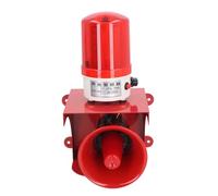 Thonlai Alarma de Luz Sonora de 120 DB, Alarma de Seguridad Visual Audible de Alta Potencia con Luz LED y Diseño Impermeable, para Grúa de Centro Comercial de Fábrica Escolar 220 V