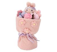 Thonlai Barro de Felpa del Día de San Valentín, Linda Figura de Conejo, Muñeca de Peluche de Dibujos Animados para Esposa de San Valentín para Esposa (A)