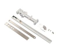 Thonlai Cierrapuertas Hidráulico Ajustable Comercial, Interruptor Silencioso para Hotel, Material de Aluminio Fundido Resistente, Blanco Plateado, Puerta de Madera para Interiores, Puerta