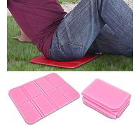 Thonlai Cojín de Asiento Plegable, Estera de Picnic Impermeable Portátil con Procesamiento Antidesgarro para Acampar, Pescar, Actividades Al Aire (Rosa)