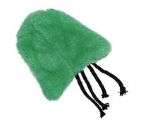 Thonlai Esquina Cálida para Pájaros, Cabaña de Felpa Plegable Lavable a Mano para Que los Pájaros Se Escondan, con Cuerda para una Fácil Instalación en la Jaula (Verde Hierba)