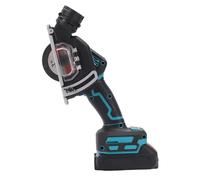 Thonlai Herramienta de Corte Inalámbrica, Mini Sierra Circular con Motor sin Escobillas de 19000 RPM con Cuchillas de 3 Pulgadas y Cubierta Antipolvo Desmontable, para Corte de (Enchufe europeo)