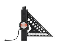 Thonlai Juego de Escuadra de Carpintero, Escuadra de Viga de Aleación de Aluminio de 7 Pulgadas con Cinta Métrica de Acero de 5 M y para Cinturón de ABS, para Carpintería y