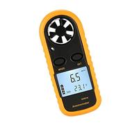 Thonlai Medidor de Velocidad del Viento Anemómetro Medidor de Velocidad del Aire Probador Digital de Sensación Térmica Mide la y Temperatura Promedio Máximas del Viento