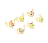 Thonlai Mini Marionetas de Dedo, Monstruos Realistas de Halloween para | Material de PVC, Accesorios para Dedos que Dan Miedo, Apto para Niños y Adultos, para Contar Cuentos o Regalos Navideños