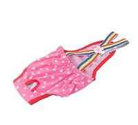 Thonlai Pantalones Sanitarios para Perros Pañal para Perros Femenino Algodón Reutilizable Lavable Cómodo para el Calor Menstrual Estro con Tirantes (No. 8 (XS) Recomienda Vender Todos los atributos)