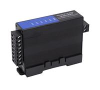 Thonlai Servidor Serie a Ethernet Convertidor Serie a Ethernet Servidor RTU a 4 Canales RJ45 10 100 Mbps 1200 M Montaje en Riel con 6 Luces LED para Control Remoto