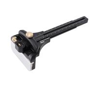 Thonlai Trazador de Carpintería, Marcado Preciso, Regla de Línea Multifuncional para Carpintería, Bricolaje, Aleación de Aluminio Hecha a Mano