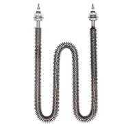 Thonlai Tubo de Calor con Aletas Tipo W, Tubo de Calentamiento Eléctrico de Acero Inoxidable de 2500 W con Orificios Roscados para una Conexión Segura, para Equipos de Preservación del (220V)