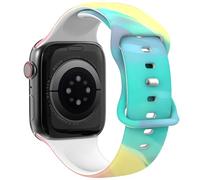 THONWO Correa de reloj de diseño elegante compatible con correas de Apple Watch de 38 mm, 40 mm, 41 mm, 42 mm, 44 mm, 45 mm, 46 mm, 49 mm, correas deportivas de silicona suave para iWatch Series 10 9