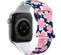 THONWO Correa de reloj de diseño elegante compatible con correas de Apple Watch de 38 mm, 40 mm, 41 mm, 42 mm, 44 mm, 45 mm, 46 mm, 49 mm, correas deportivas de silicona suave para iWatch Series 10, 9