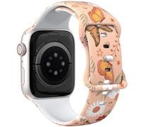THONWO Correa de reloj de diseño elegante compatible con correas de Apple Watch de 38 mm, 40 mm, 41 mm, 42 mm, 44 mm, 45 mm, 46 mm, 49 mm, correas deportivas de silicona suave para iWatch Series 10 9