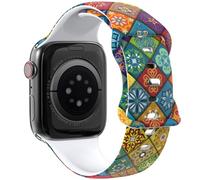 THONWO Correa de reloj de diseño elegante compatible con correas de Apple Watch de 38 mm, 40 mm, 41 mm, 42 mm, 44 mm, 45 mm, 46 mm, 49 mm, correas deportivas de silicona suave para iWatch Series 10, 9