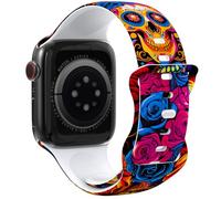 THONWO Elegante correa de diseño compatible con correas de Apple Watch de 38 mm, 40 mm, 41 mm, 42 mm, 44 mm, 45 mm, 46 mm, 49 mm, correas deportivas de silicona suave para iWatch Series 10, 9, 8, 7, 6