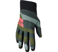 Thor Agile Status Guantes de Motocross, verde-multicolor, tamaño 2XL para Hombres