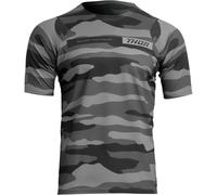 Thor Assist Camo Maillot de bicicleta shortsleeve, gris, Talla XS