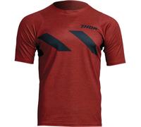 Thor Assist Hazard Maillot de bicicleta shortsleeve, rojo, tamaño 2XL para Hombres