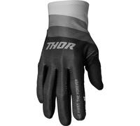 Thor Assist React Guantes de bicicleta, negro-gris, tamaño S para Hombres