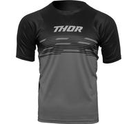 Thor Assist Shiver Maillot de bicicleta, negro/gris, Talla XS