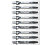 THOR-DARTS ®™ Cañas de Aluminio de 35 mm para Dardos Cortos, 1 Juego = 3 Unidades, Color Plateado