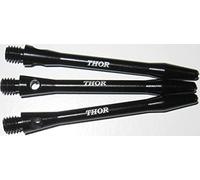 THOR-DARTS ®™ Ejes de Aluminio de 47 mm, Ejes de Aluminio medianos, 1 Juego = 3 Piezas, Color Negro