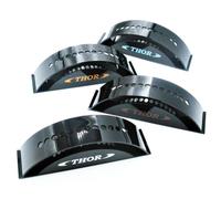 THOR-DARTS Soporte para dardos (acrílico, 12 unidades), rojo, Negro