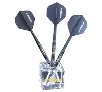 THOR-DARTS The Cube - Soporte para dardos (acrílico, 3 unidades), amarillo, transparente