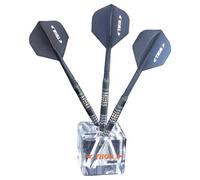 THOR-DARTS The Cube - Soporte para dardos (acrílico, 3 unidades), rojo, transparente