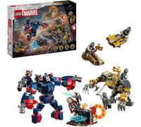 LEGO ǀ Marvel Thor de Vengadores: Endgame vs. Chitauri - Juguete de Superhéroes con Meca, Figura de Gorila y 7 Minifiguras Inc. Thor, Rocket e Iron Patriot MK2 - Regalo para Niños de 8+ Años